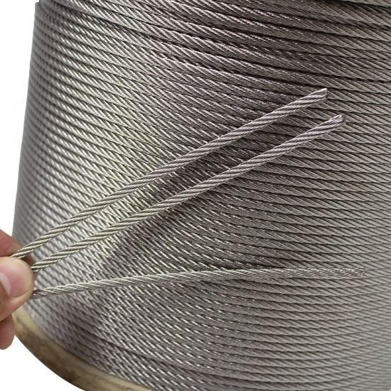 Smooth Surface Stainless Steel Wire Rope for Durable Sling in Customized Design
