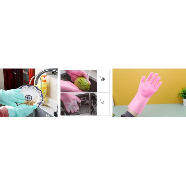 Cleaning Magic Kitchen Household Silicone Dish Washing Gloves