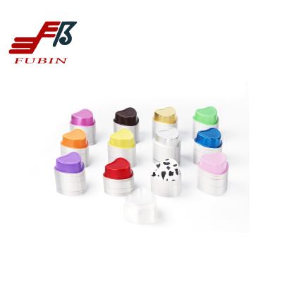 Thick Colored Heart Shape Aluminium Foil Baking Tray With Plastic Lid