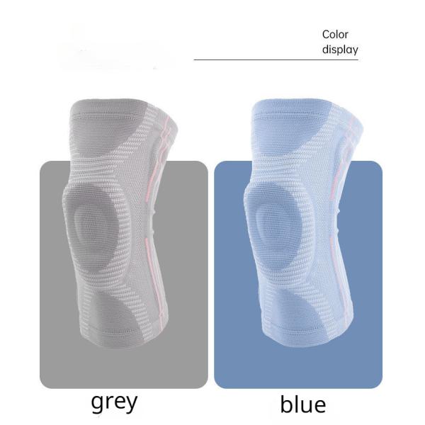 Sports Knee Guards Basketball Pressure Running Cycling Silicone Summer Thin Knitted Breathable Silicone Spring Knee Guar
