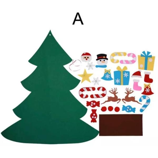 3D DIY 26pcs Detachable Ornaments Christmas Decorations 94*78cm