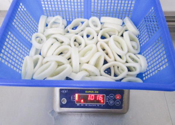 White Color Frozen Squid Tubes No Additives Diameter 3-7cm Chemical Off Todarodes
