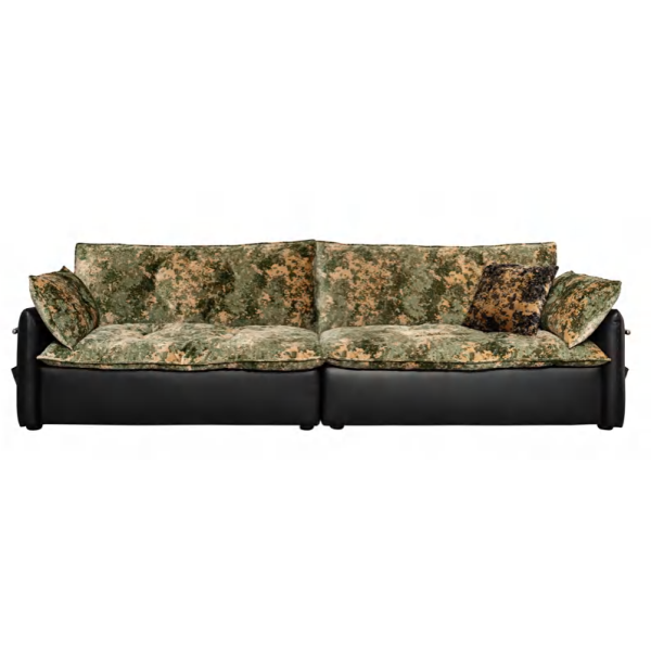 Modern retro fabric leather splicing sofa , hotel furniture