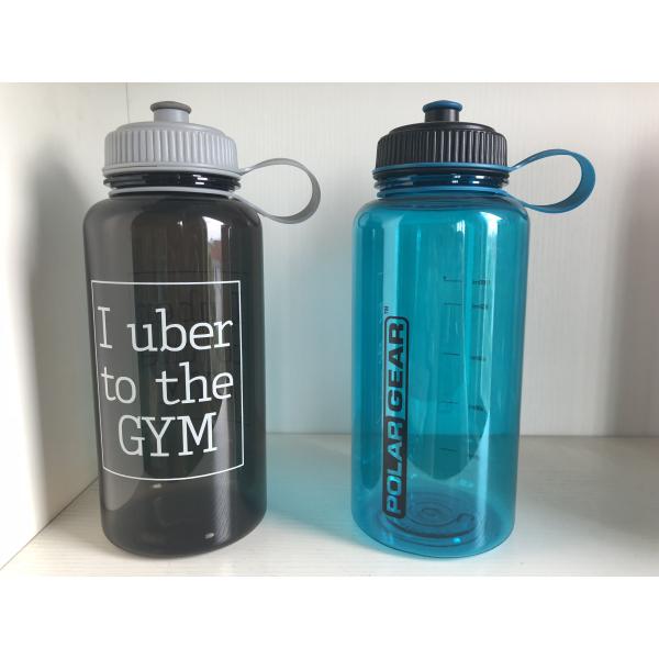 Bright Color Plastic Sports Water Bottle 1000ml with Easy Carry Handle