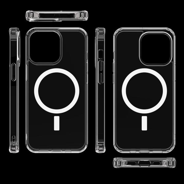 Stylish Magsafe Phone Case Slim Mobile Phone Protective Covers Crystal Clear