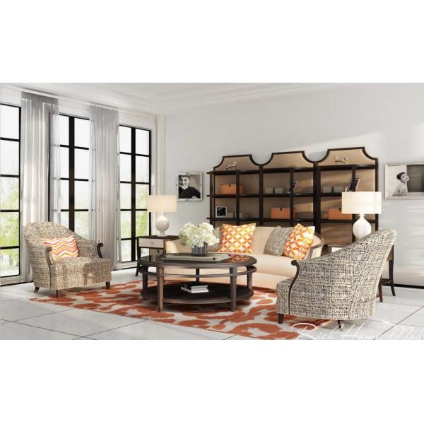 Modern Chinese furniture design of Walnut wood frame in Simple with leather upholstered for Cutural hotel room