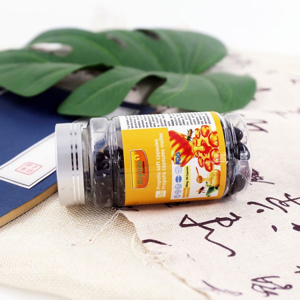 Organic Propolis & Soft Bee Pollen Capsules With Royal Jelly For All Ages