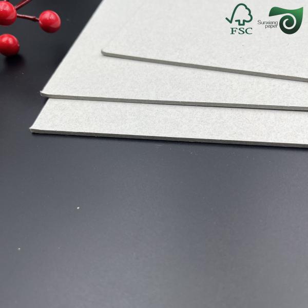 1mm 1000 Micron Gray Book Binding Board Backing FSC For Packaging Grey Board Black