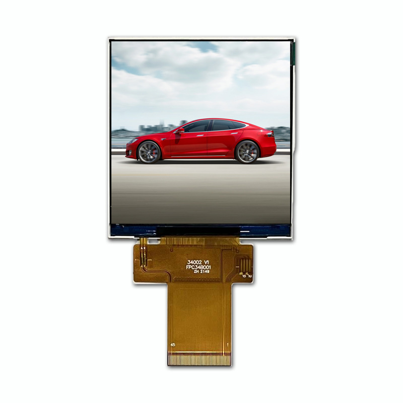 3.4-inch Square LCD Screen with 480*480 Resolution, SPI/RGB Interface, and Sunlight-Readable Display