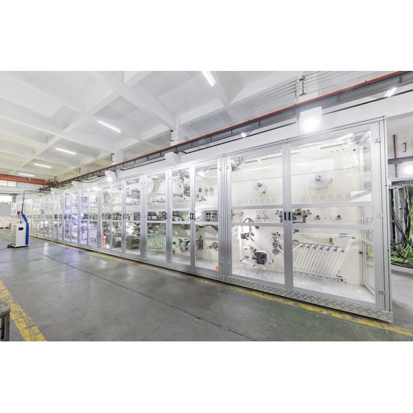 Línea de producción de servilletas de trabajo estable 1200 piezas/min Control PLC Certificación CE