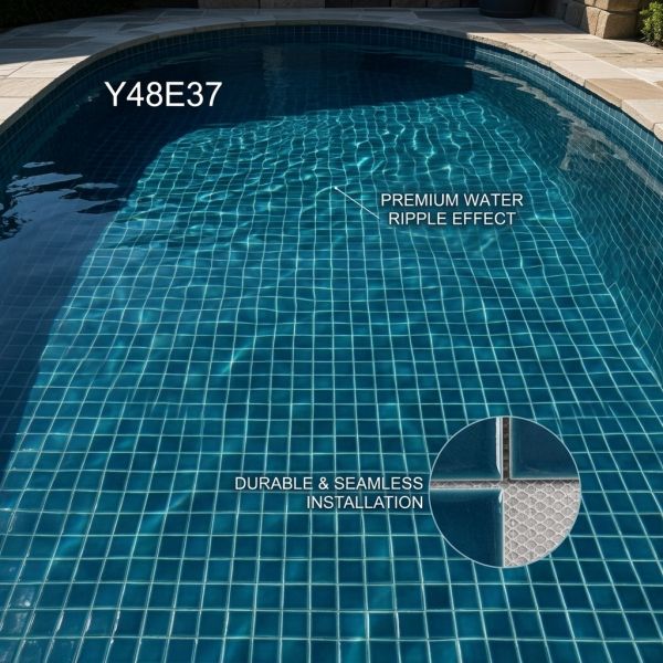 48X48/300X300MM Swimming Pool Tiles Ceramic Pool Tile Mosaic from China