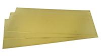 Surface lisse Jaune doré H62 H65 Plaque en laiton pour la décoration