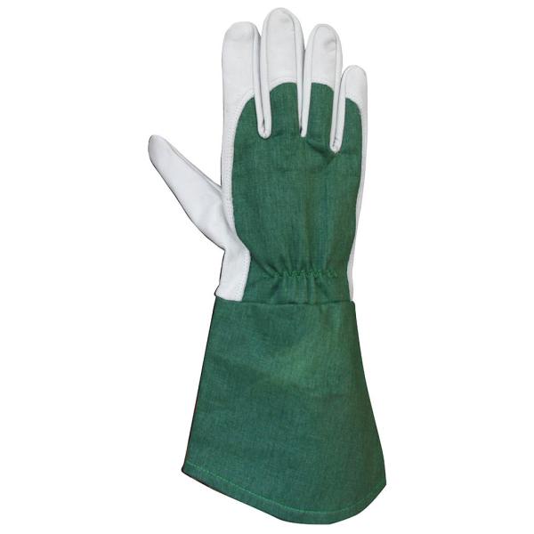 Hysafety подняло подрезая Cowskin перчаток сада длинный кожаный