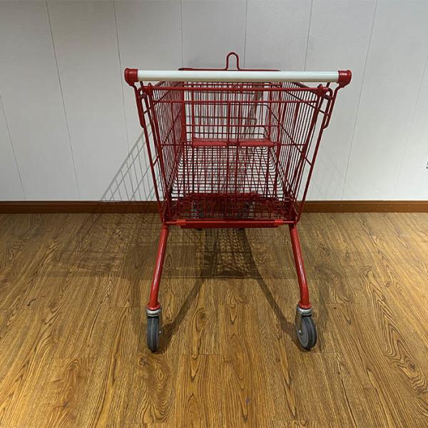 Customizable Spar light commercial 210L red shopping cart supermarket shopping cart