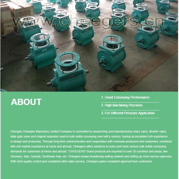 DN250 Rice Bran Rotary Airlock Valve 1 Ton/h Anti Abrasion