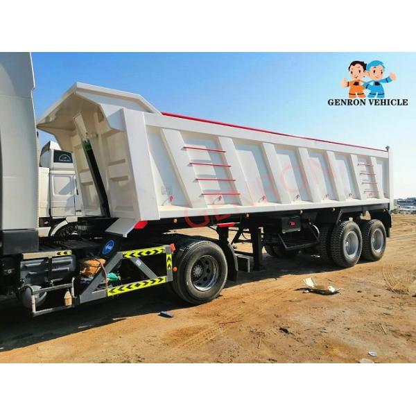 9.5M Bogie Suspension Dump Semi Trailers End Dump Semi Trailer