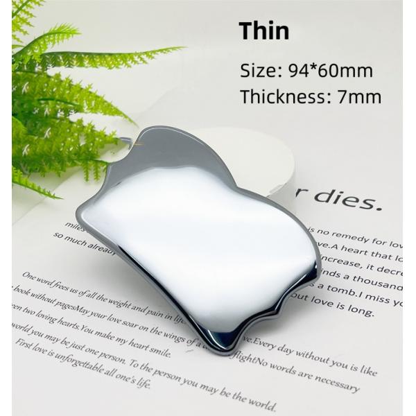 Terahertz Gua Sha Stone for Face Eyes Neck Hot Cold Massaging Scrapping Board to Relieve Pain and Improve Body Muscles