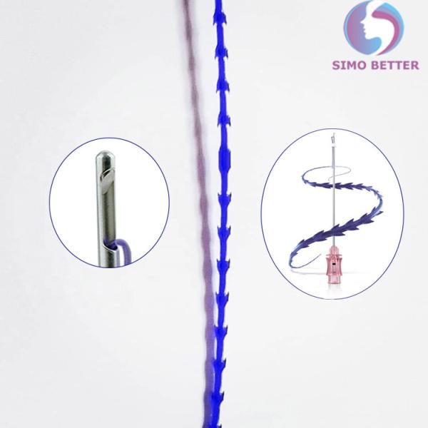 Medical Removal Winkle 3d Face Lifting Pdo Thread Cog Cannula Needle Molding Heart Threads