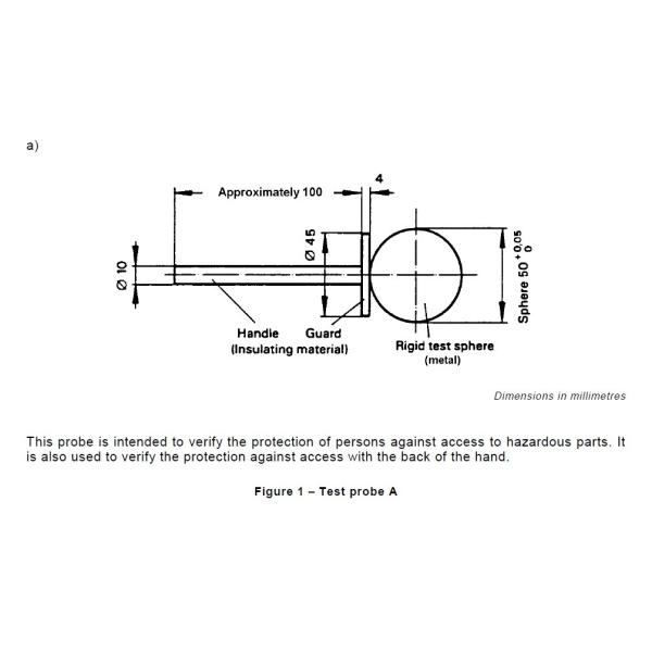 Test Sphere Probe A HT-I01 For Anti-Electric Shock Test