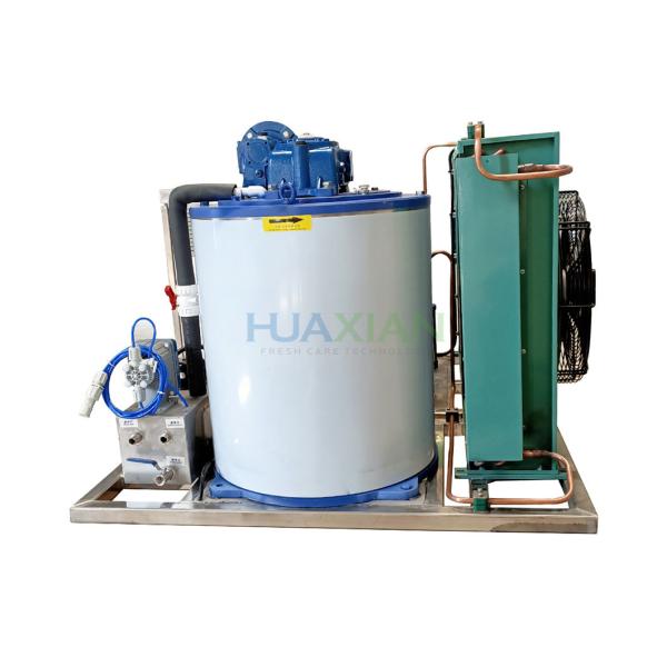 Marine Seawater Commercial Ice Flaker Machine Air Cooled 1 Ton Small On Fishing Boat