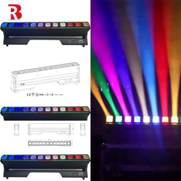 Сцена Диско DJ освещение DMX 40W RGBW 4in1 Пиксельная голова 12X40w Beam Wash Zoom Движущиеся огни
