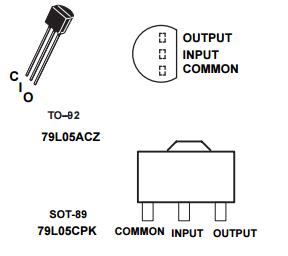 79L05 transistor integrated circuit Integrated Circuit Chip Negative-Voltage Regulators