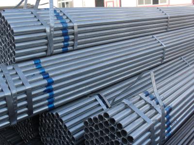 Straight Seam Galvanized Metal Pipe , Smooth Galvanized Round Tubing For Building