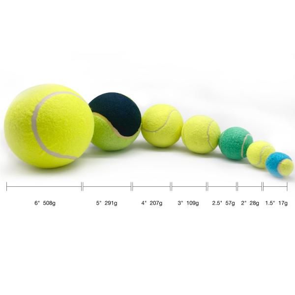 Balles de tennis pour chien personnalisées avec logo, multicolores, en vrac, jouets à mâcher et à lancer