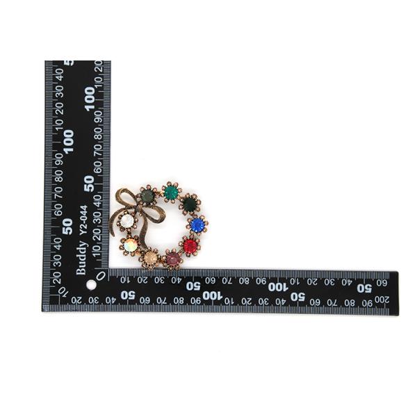 Ancient Bronze Vintage Shoe Buckle Replacement Circular Crystal Buckle