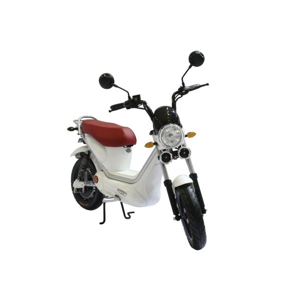 White Electric Bike Scooter For Adults , 38km/H Pedal Assist And Throttle Ebike