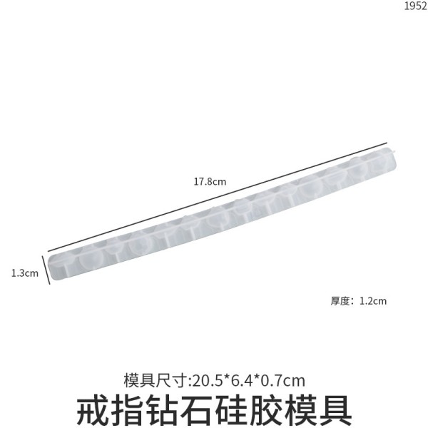 DIY crystal dropper resin grinding tool, self-made diamond, gemstone, face ring, silicone mold, direct sales from the source