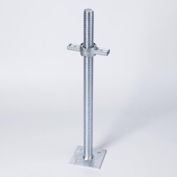 Base ajustable para andamios Q235 de 34 mm