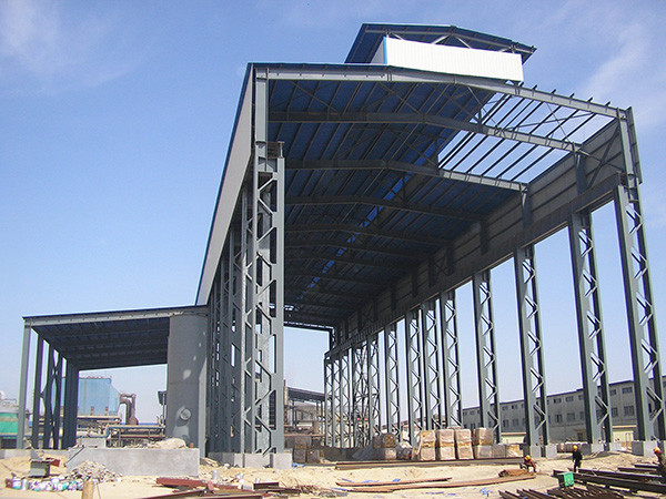 Rustproof Light Steel Structure Buildings , Prefabricated Carbon Steel Buildings