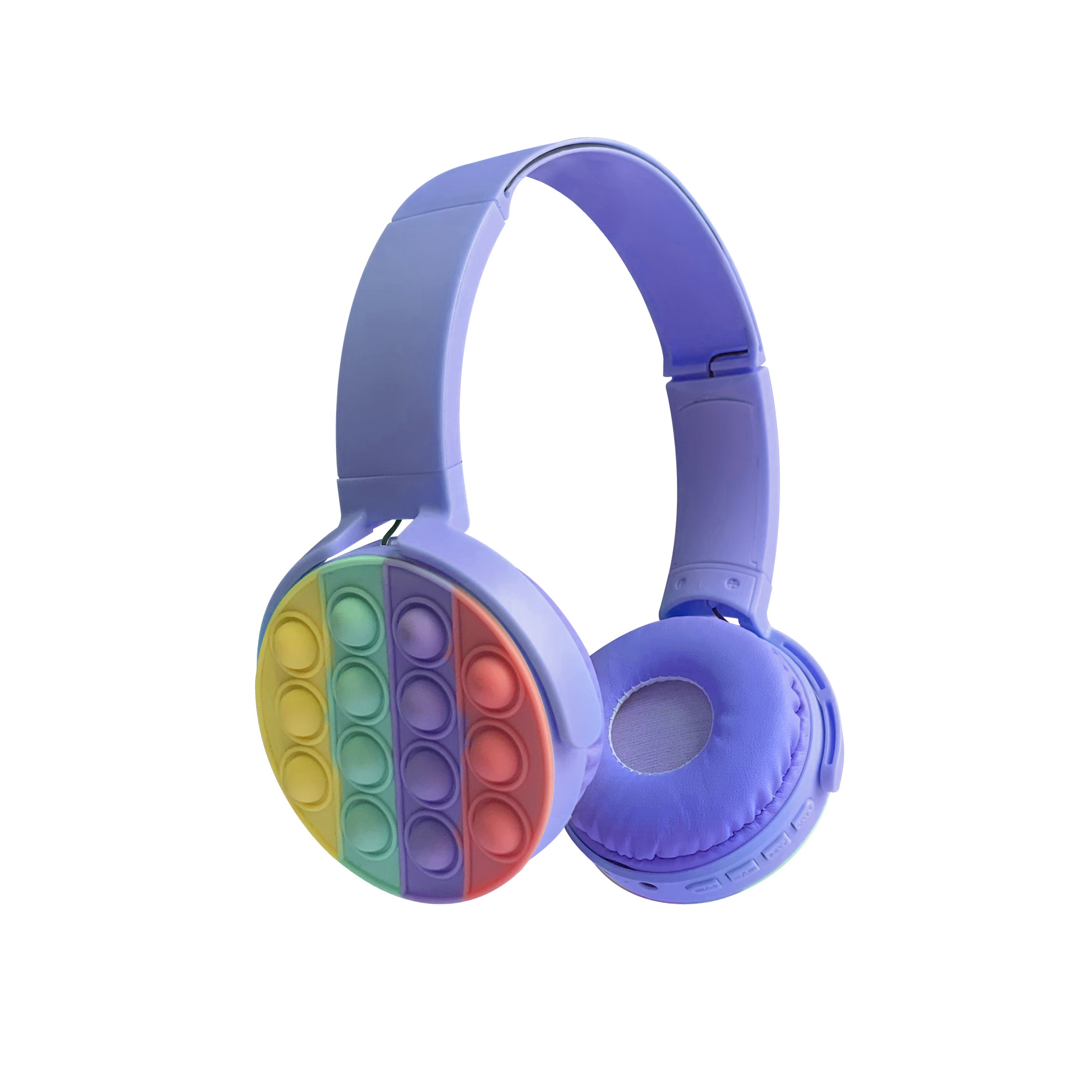 Наушник давления отпуска цвета радуги наушников Bluetooth попа непоседы сензорный стерео