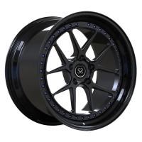 Matte Black 2 Piece Forged Wheels 19inch Discs Gloss Black Lips For Toyota Supra Rims