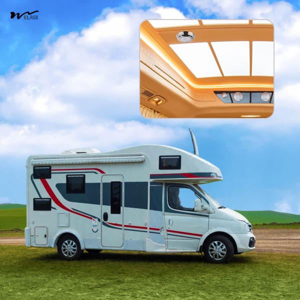 Cúpula marina luz de cabina LED impermeable Blanco de acero inoxidable Superficie de montaje 12V 6,7 pulgadas