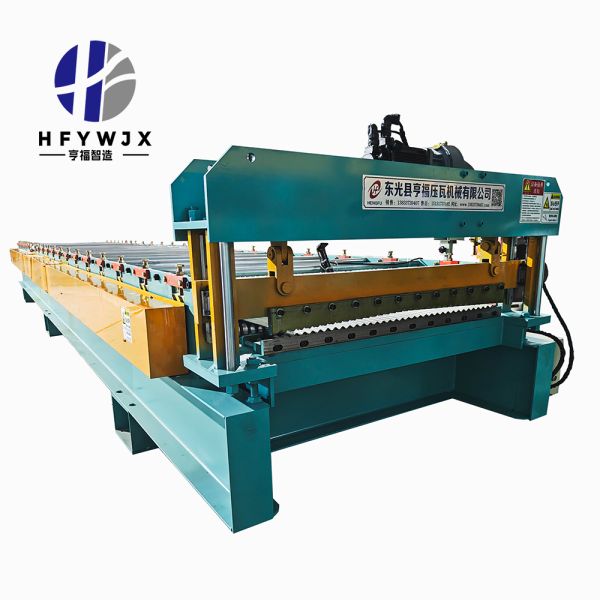 Small Corrugated Roof Sheet Machine With PLC Control Patented Linear Guide Cutting