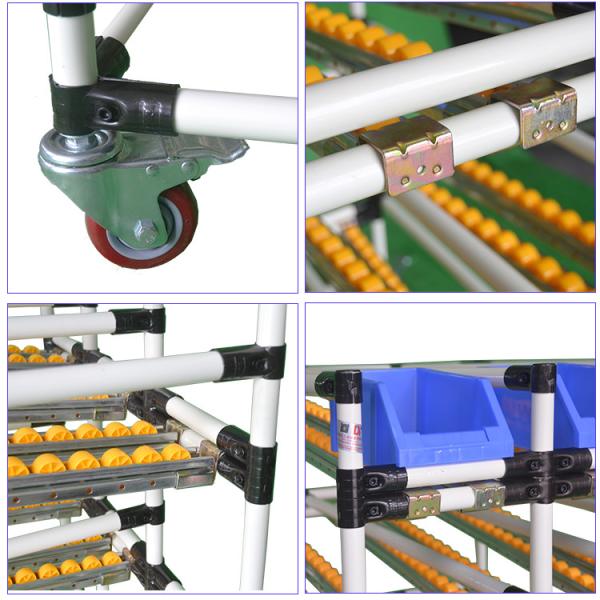 Workshop Steel Storage Rack System ESD Protection DY41 With Roller Track