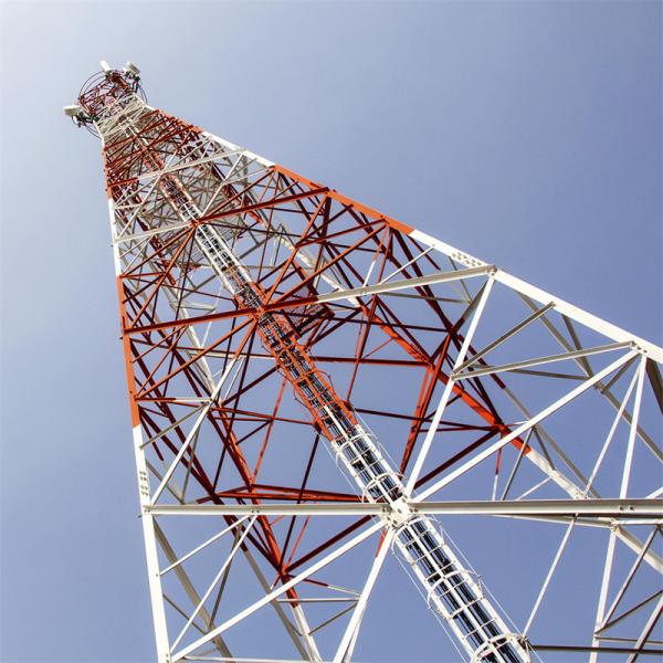 Fabricant Pylon en acier à 4 pattes Transmetteur et récepteur Wifi à 5 km Réseau angulaire à micro-ondes Tour de radio sans fil