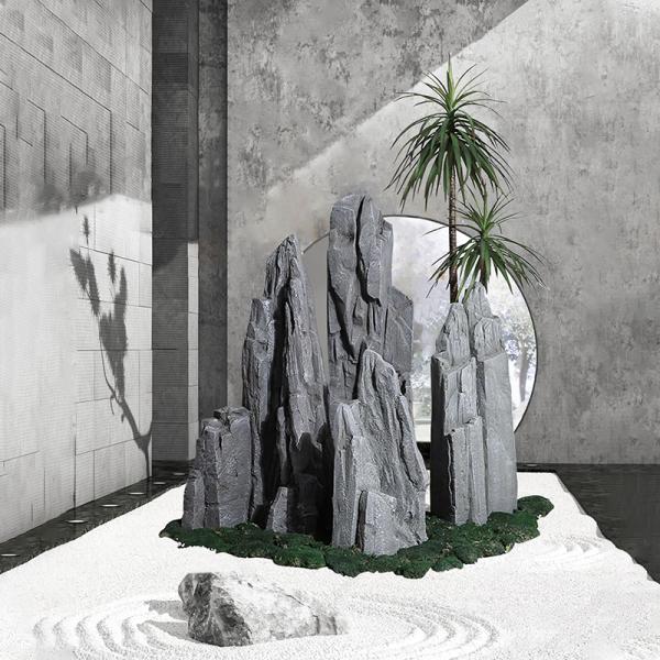 Камень микро- стеклоткани ландшафта GRC грубый скалистый делает орнаменты денег