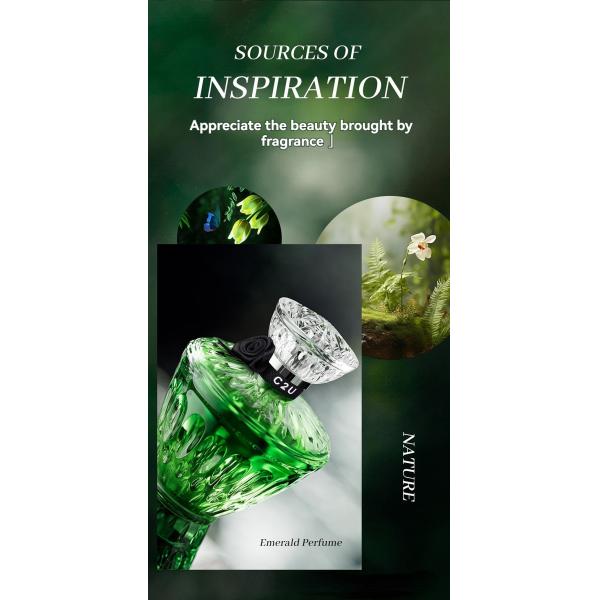 Custom Green Vase Perfume Fresh and Lasting Eau de Toilette for Women's Body Perfume