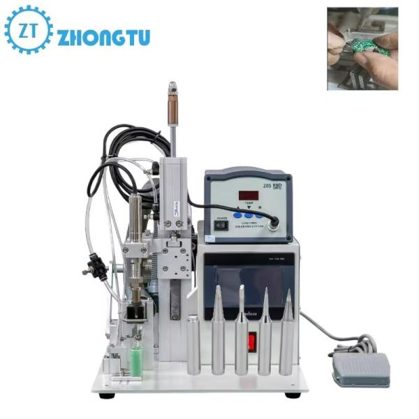 Machines de soudage à écran LCD semi-automatiques pour composants électroniques, à pointe conique, soudure détachable