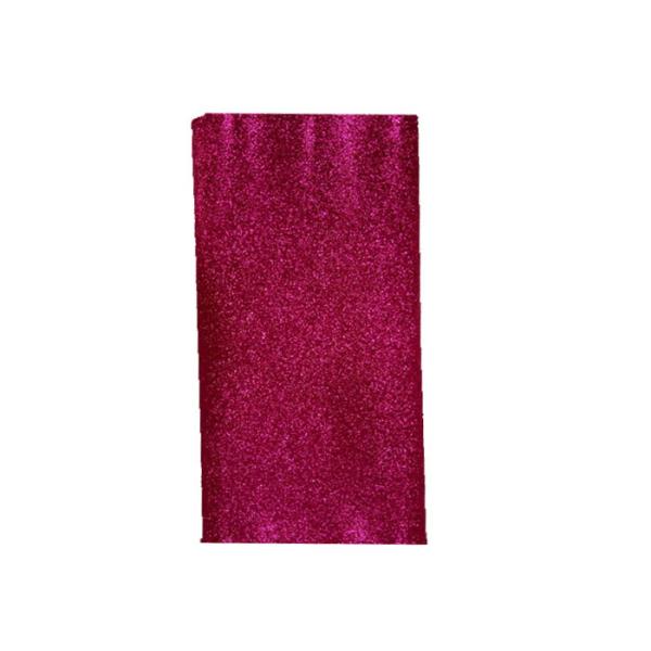 Fuchsia Waterproof Thick Glitter Wallpaper , Kraft Paper Chunky Glitter Wallpaper