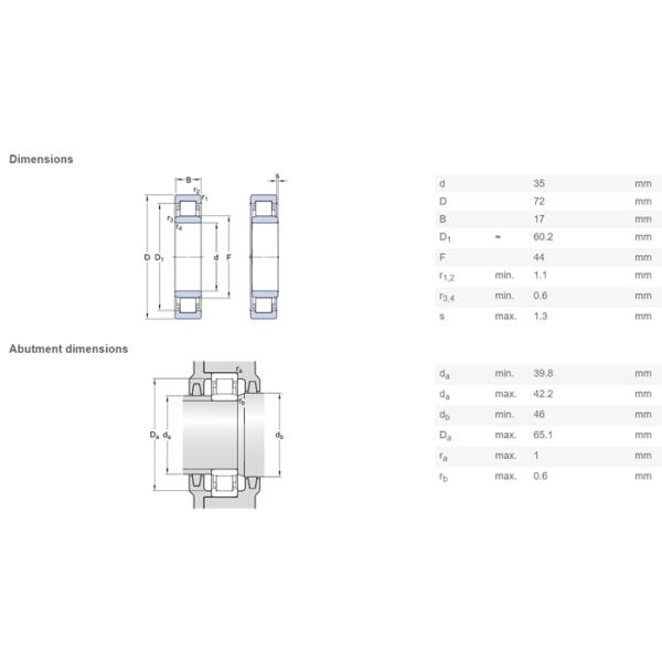NSK NU207 Cylindrical Roller Bearing For Gas Turbine , 35×72×17mm Size