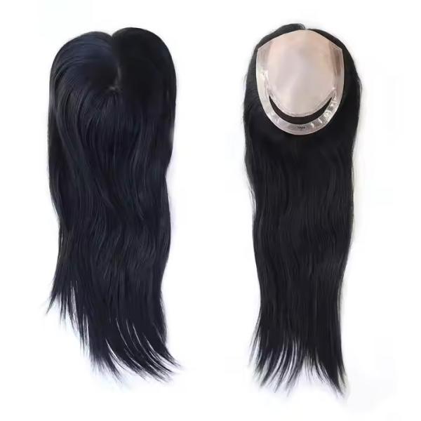 16 100% Chinese Cuticle Remy Hair Toupee for Women Hair Silk Top Hair Topper