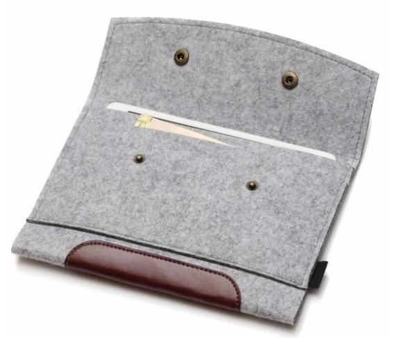 Eco Friendly Travel Ticket Wallet , Felt Material Travel Document Holder