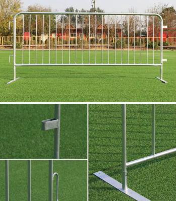 1.1x2.2M Heavy Duty Pedestrian Crowd Control Barriers Outdoor With Flat Feet