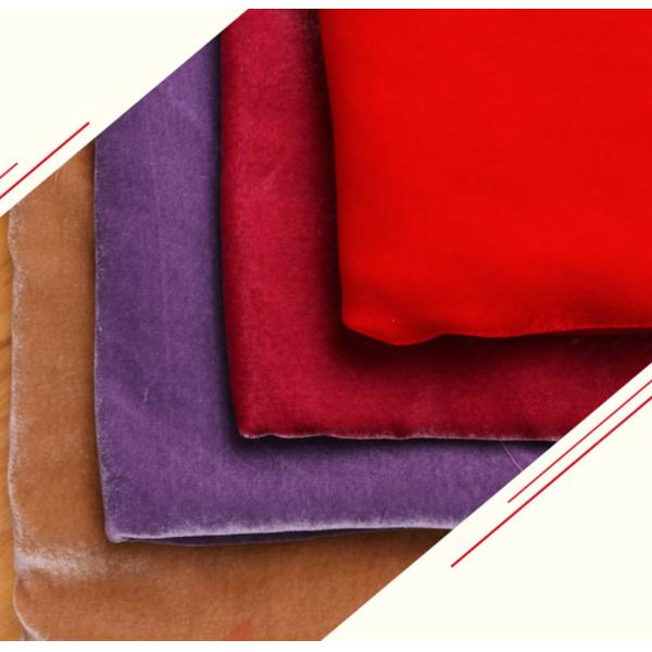 Autumn Winter 200GSM Silk Viscose Velvet Fabric Medium Weight Fabric By The Yard