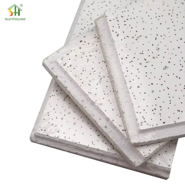 Office Mineral Fiber Tile Interior Exterior Decoration Use for Building Construction Application Use