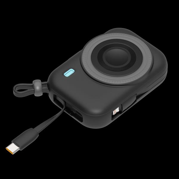 15W Magnetic Wireless Charging Power Bank 10000mAh Black